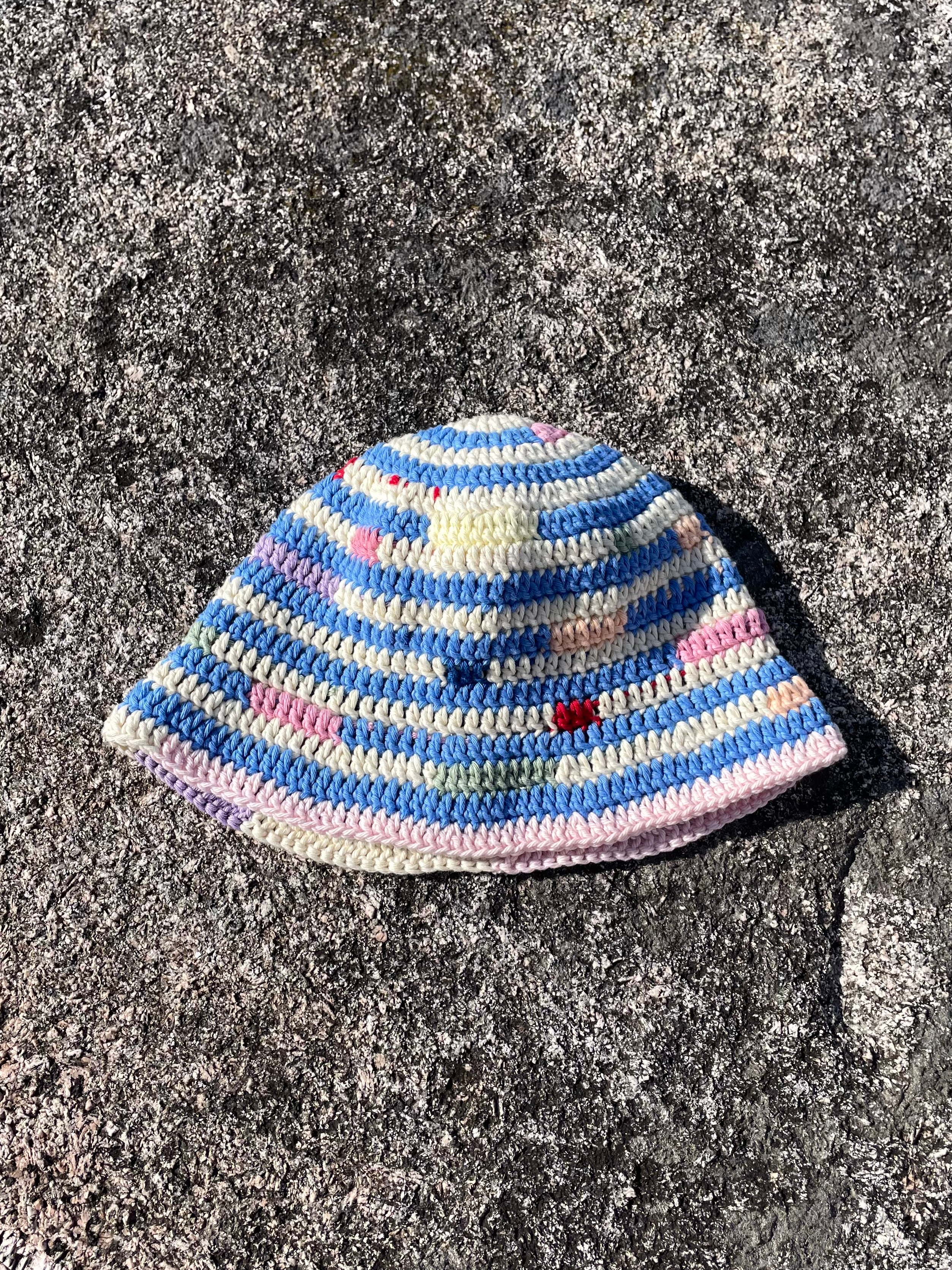 Lisa Bucket Hat Blå/konfetti