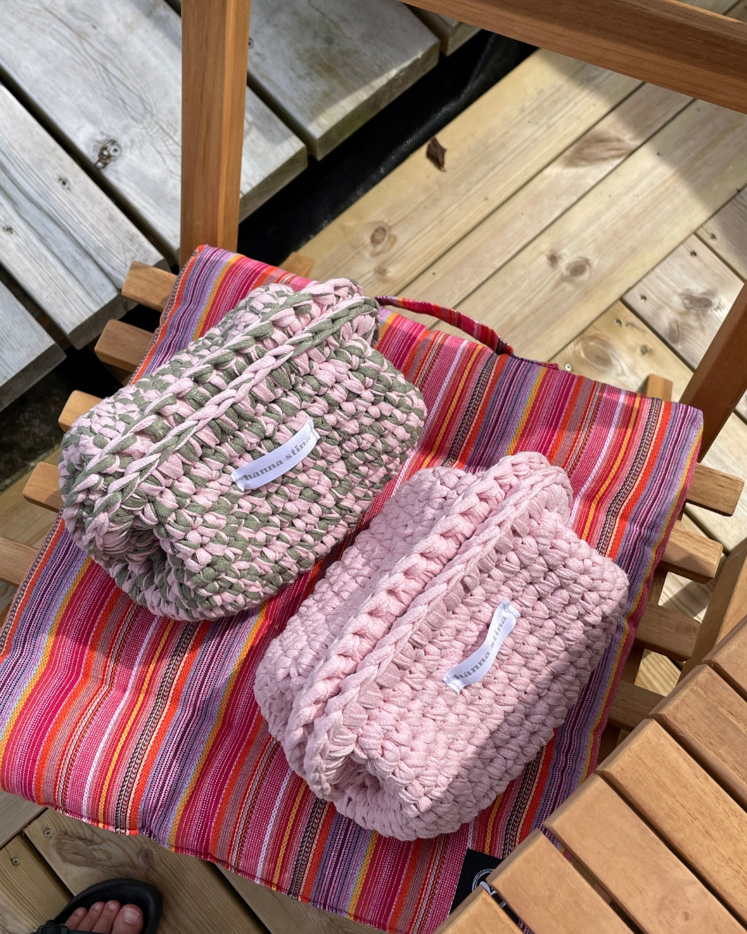 Esternecessären - Khaki/rosa