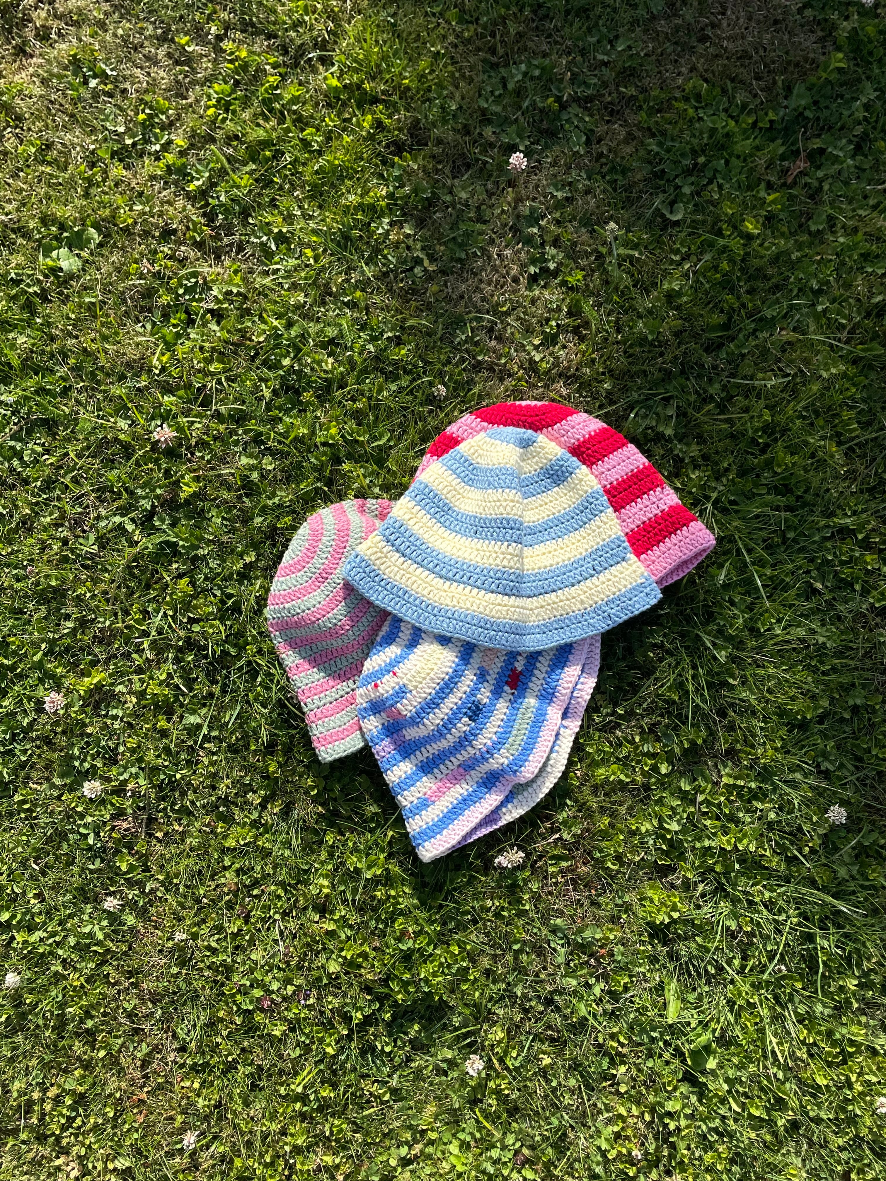 Lisa Bucket Hat Ljusblå/gul