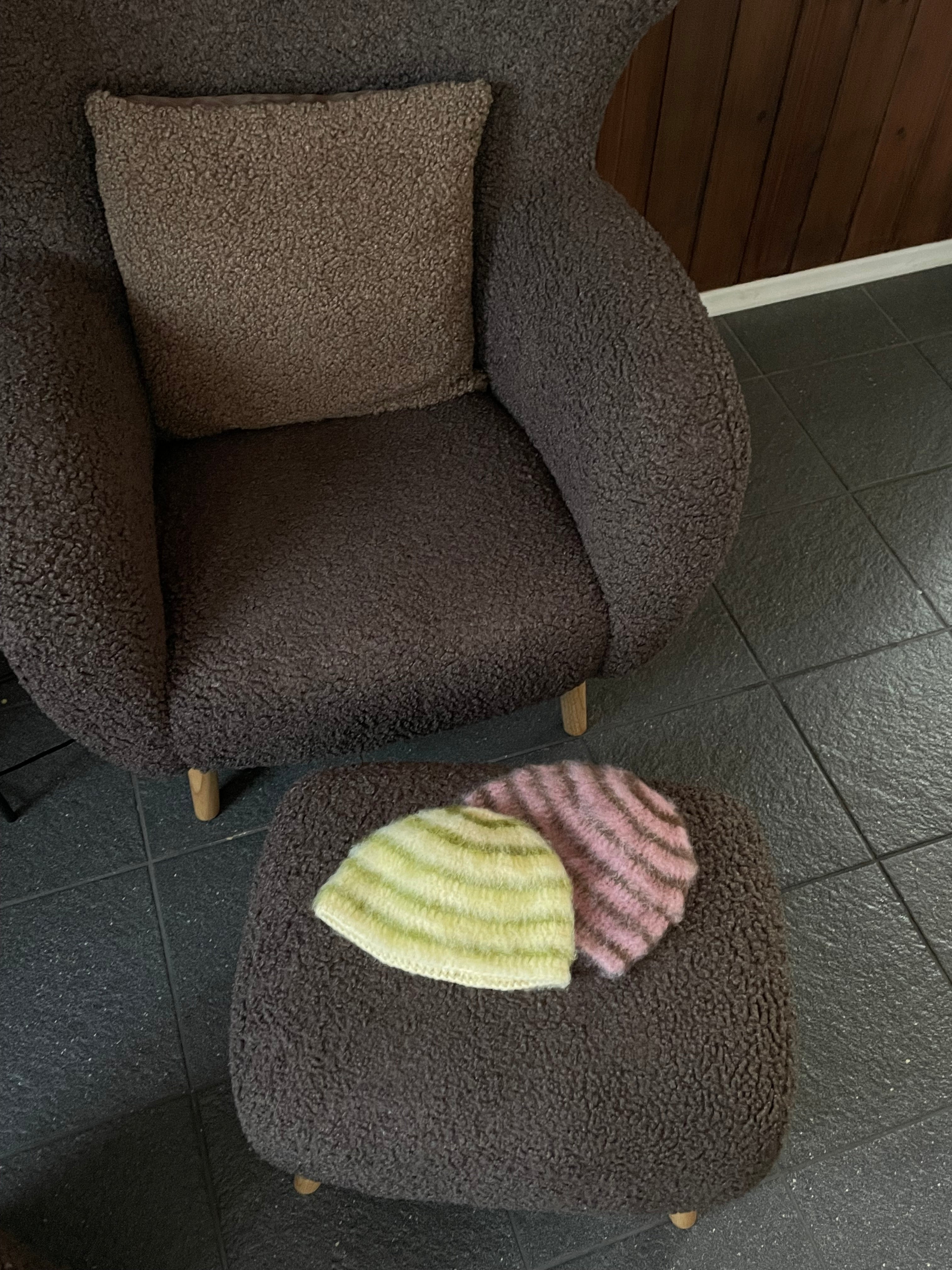 Juna Beanie - Gul/oliv