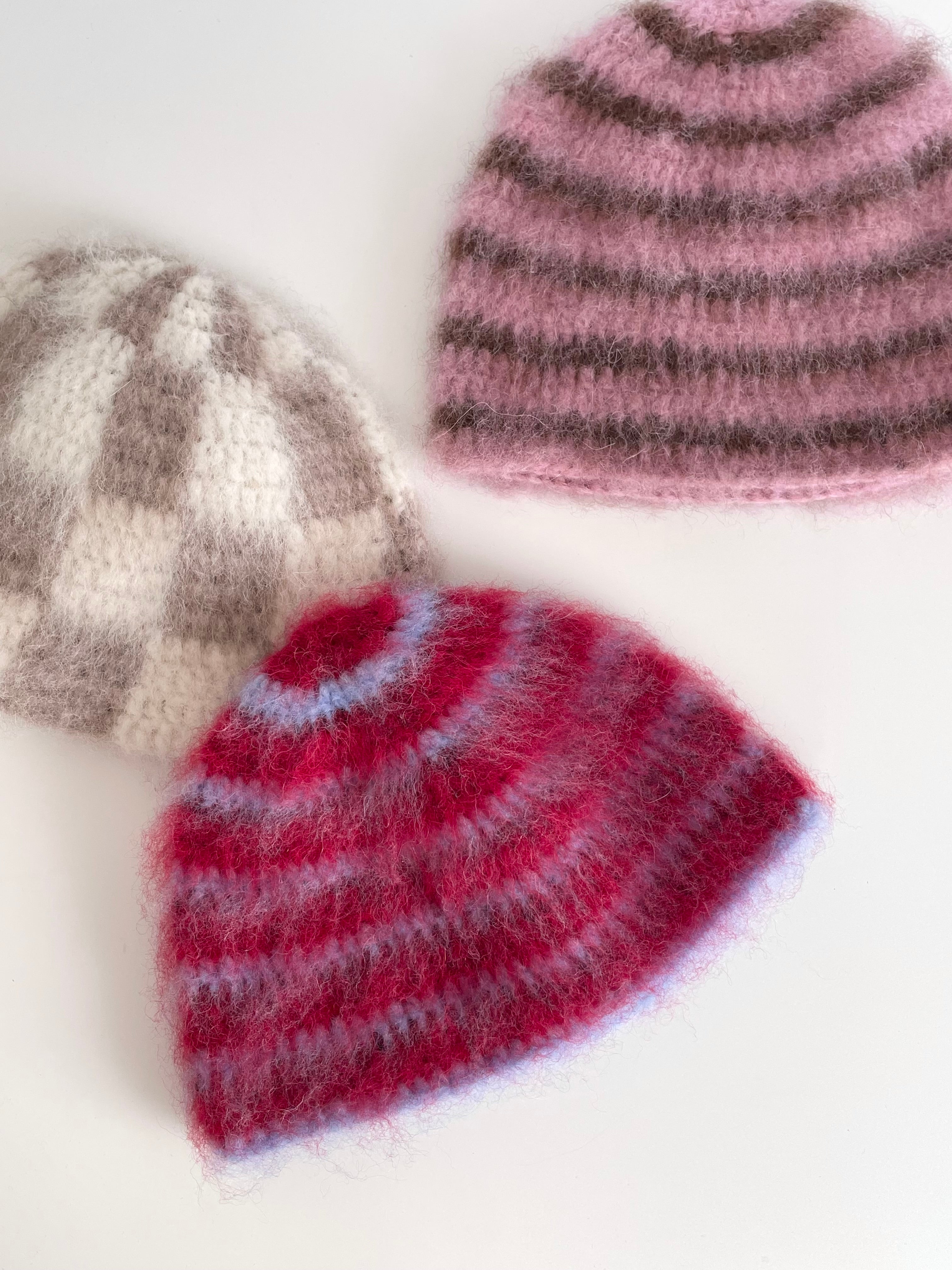 Juna Beanie - Rosa/brun