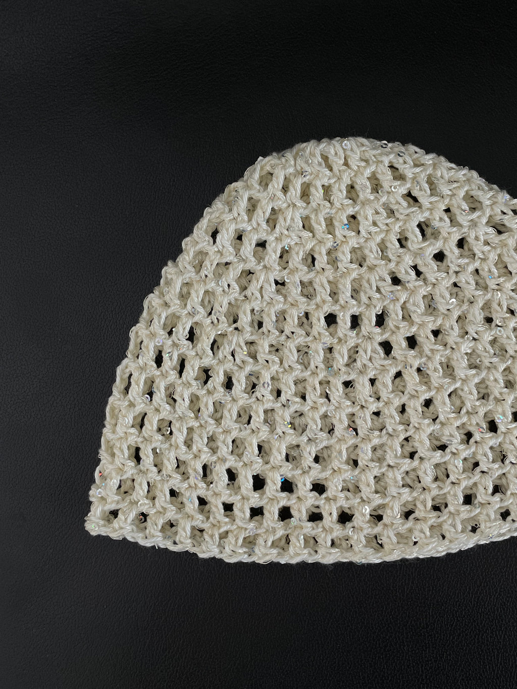 Glitter mesh hat - Cremevit