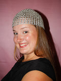 Glitter mesh hat - Silver