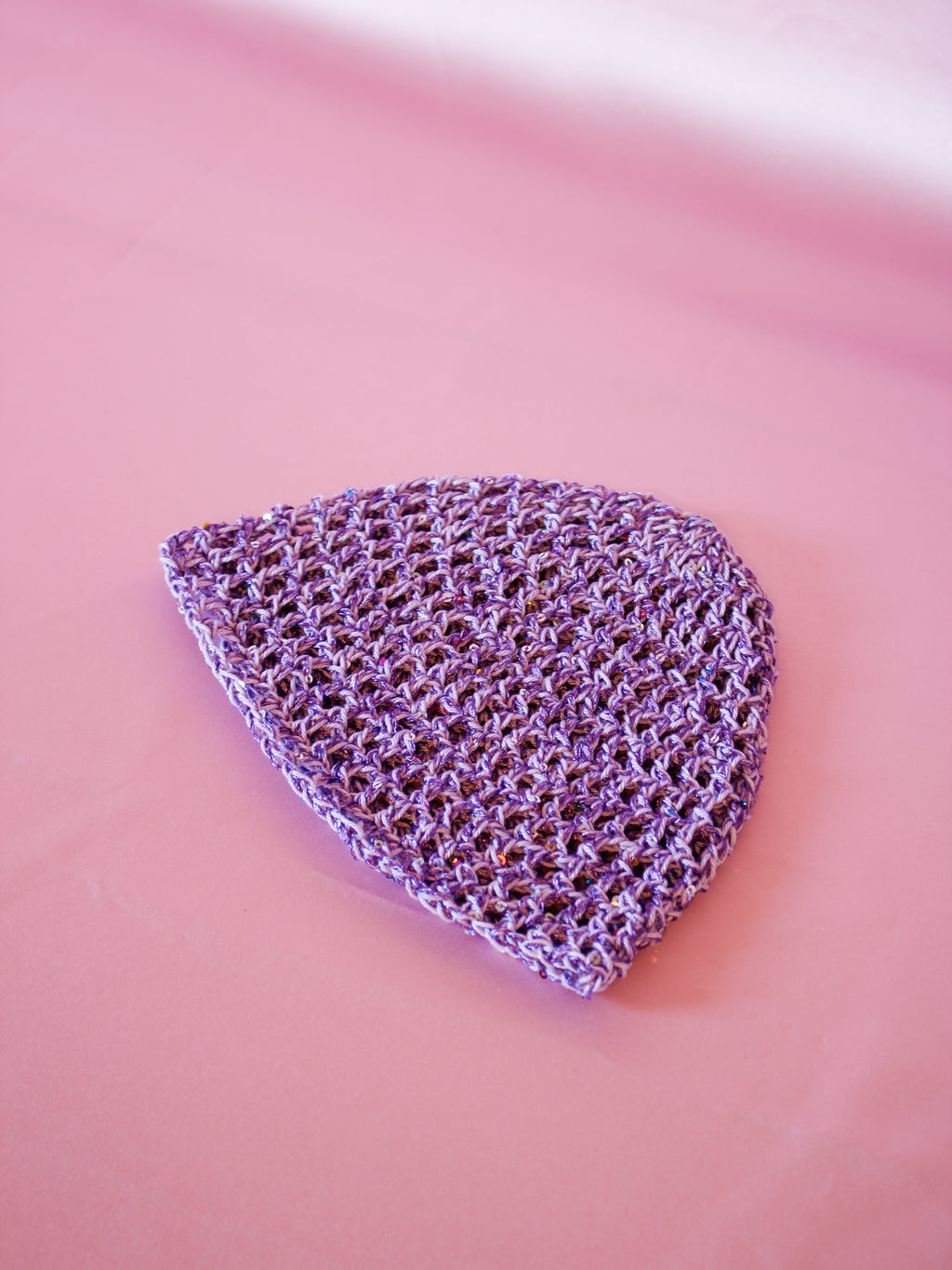 Glitter mesh hat - Lavendel