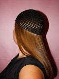 Glitter mesh hat - Svart