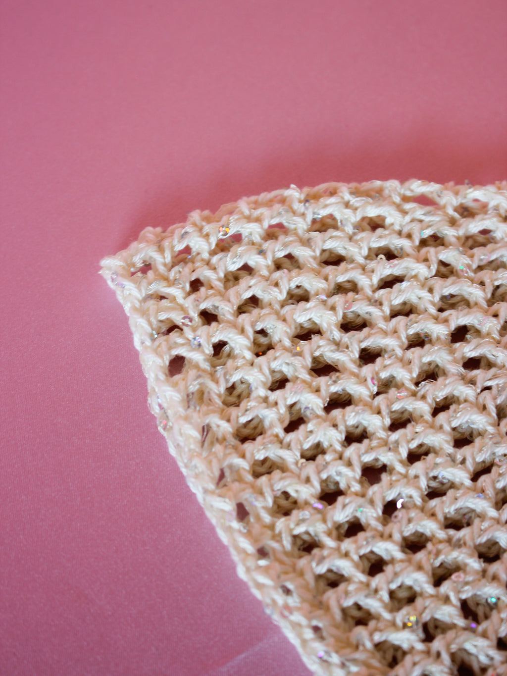 Glitter mesh hat - Cremevit